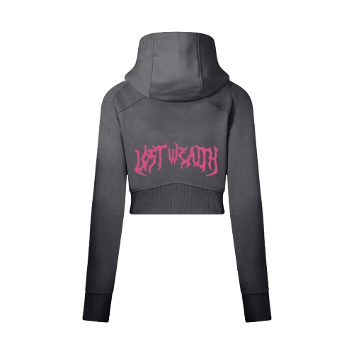 “Ember Fade” Cropped zip up