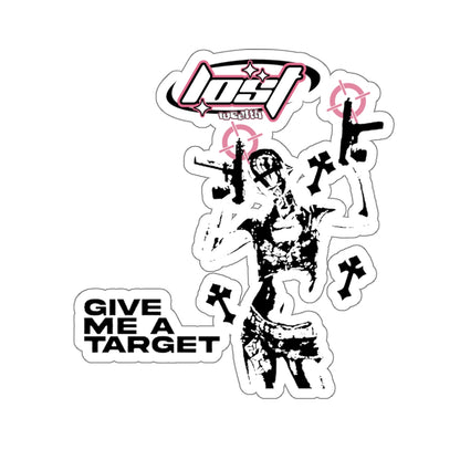 “Hard Target” slap sticker