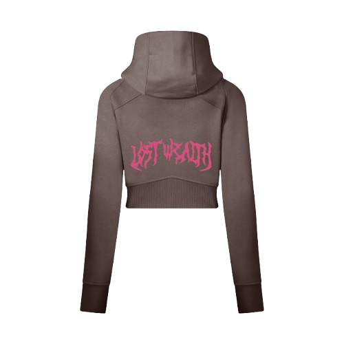“Ember Fade” Cropped zip up